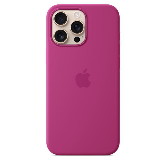 iPhone 16 Pro Max Silicone Case with MagSafe - Fuchsia - iSTYLE BG