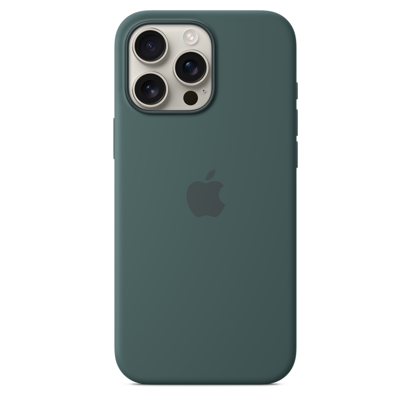 iPhone 16 Pro Max Silicone Case with MagSafe - Lake Green - iSTYLE BG