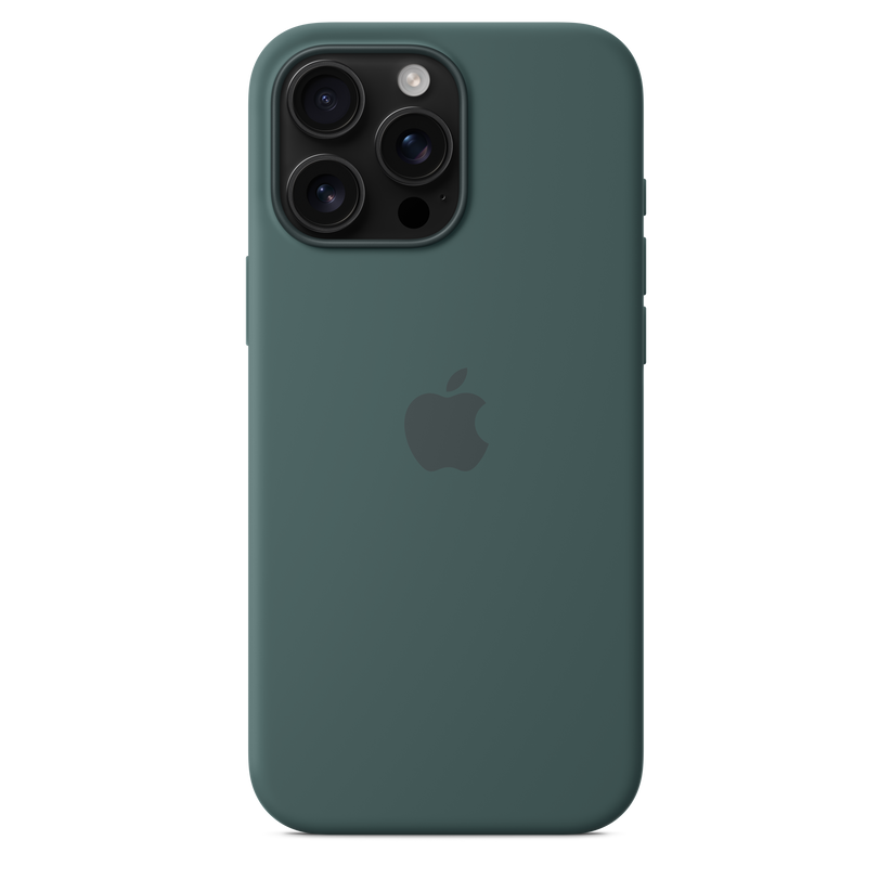 iPhone 16 Pro Max Silicone Case with MagSafe - Lake Green - iSTYLE BG