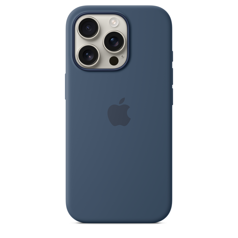 iPhone 16 Pro Silicone Case with MagSafe - Denim - iSTYLE BG