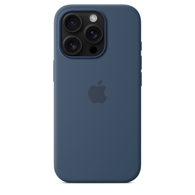 iPhone 16 Pro Silicone Case with MagSafe - Denim - iSTYLE BG