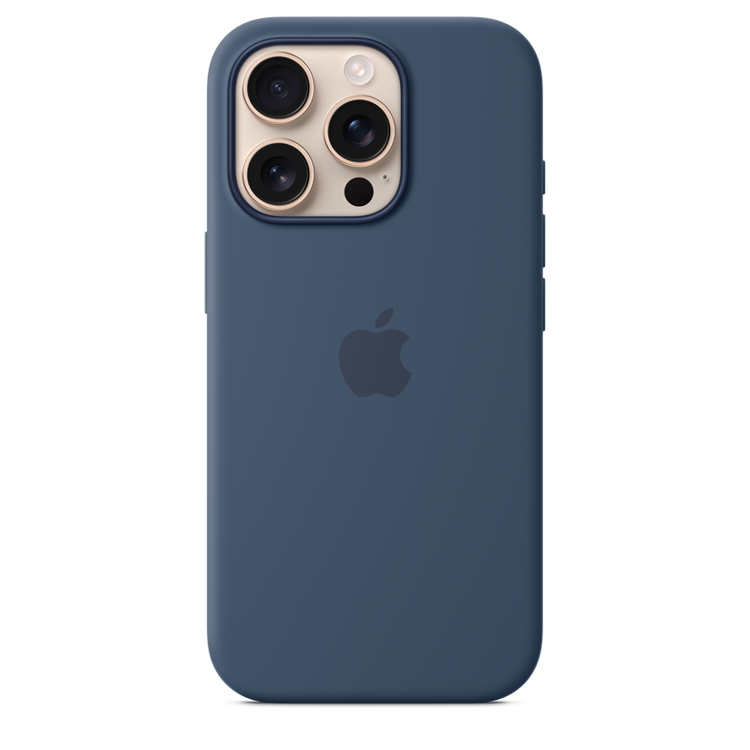 iPhone 16 Pro Silicone Case with MagSafe - Denim - iSTYLE BG