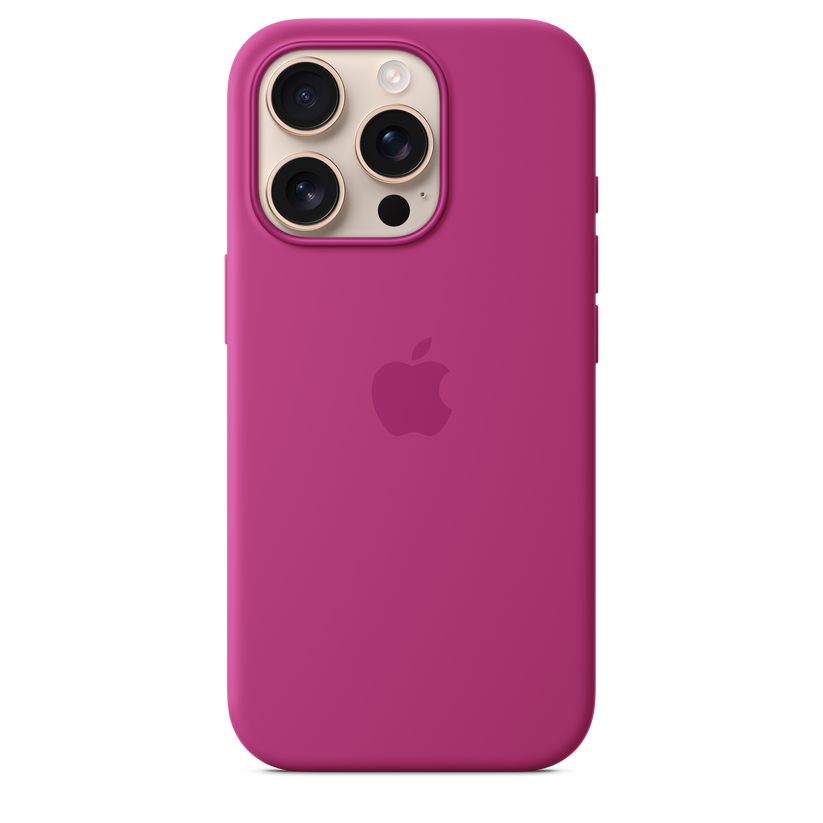 iPhone 16 Pro Silicone Case with MagSafe - Fuchsia - iSTYLE BG