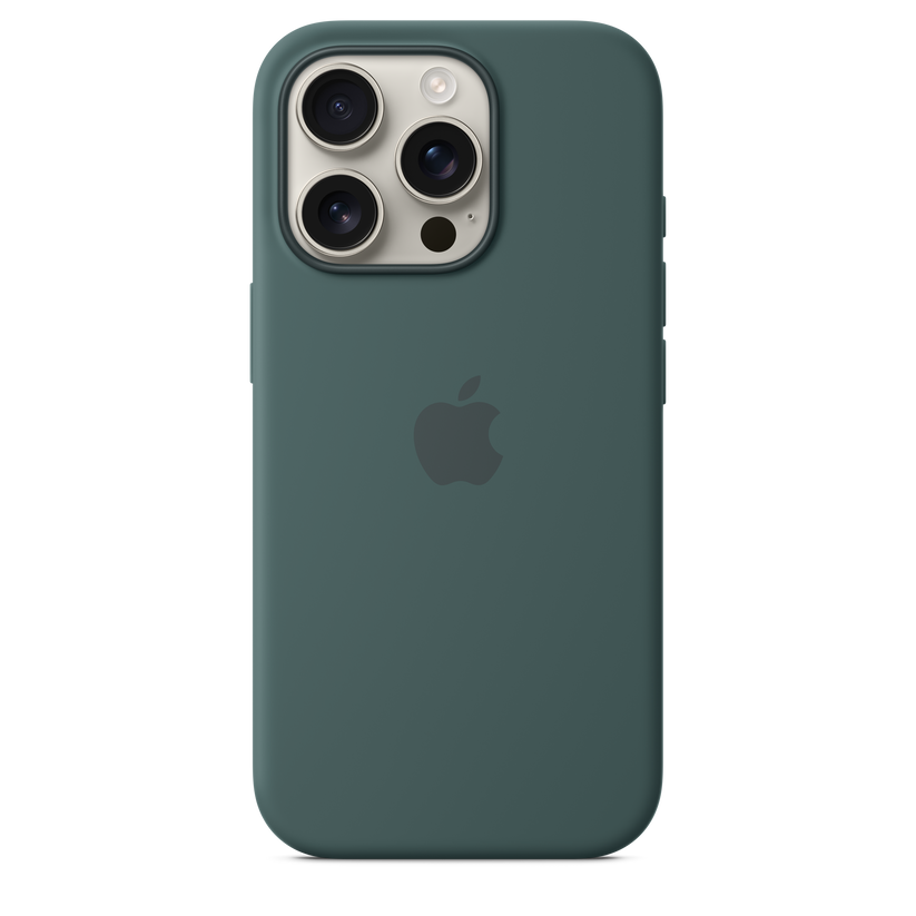 iPhone 16 Pro Silicone Case with MagSafe - Lake Green - iSTYLE BG