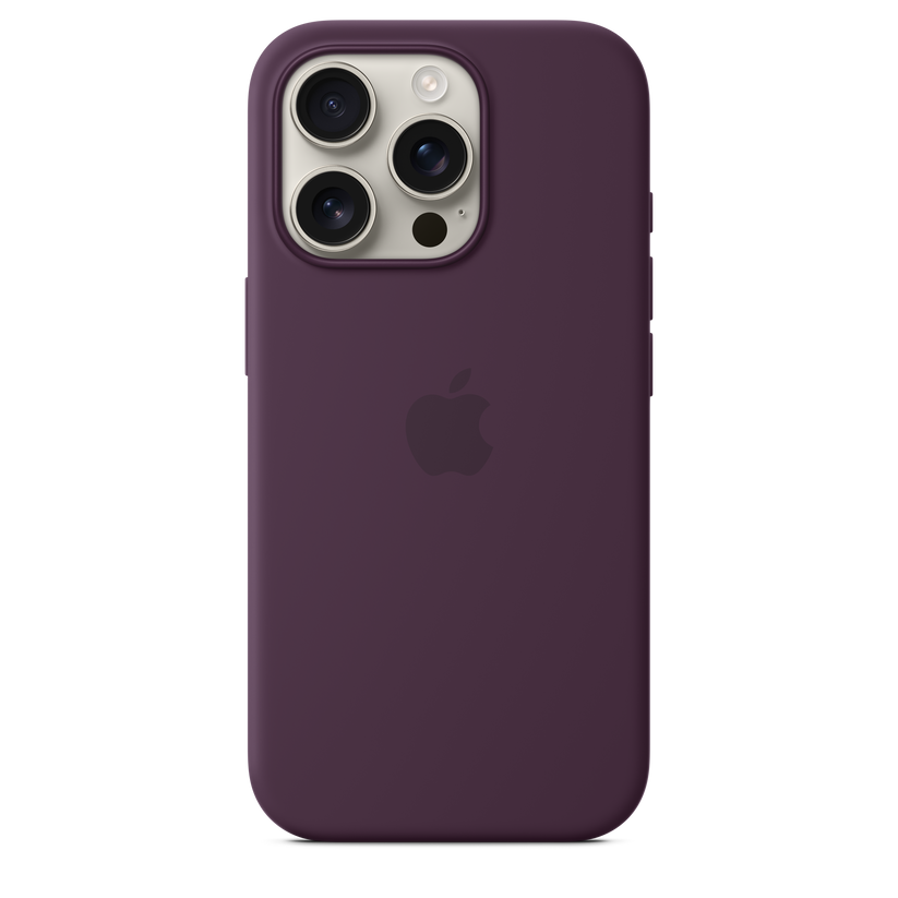 iPhone 16 Pro Silicone Case with MagSafe - Plum - iSTYLE BG