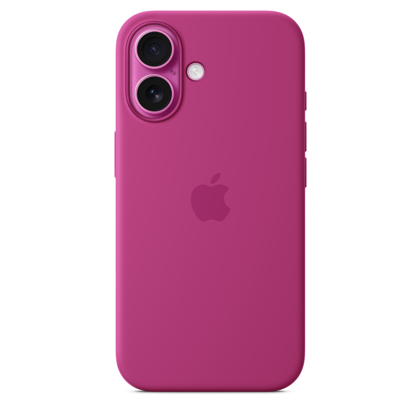 iPhone 16 Silicone Case with MagSafe - Fuchsia - iSTYLE BG