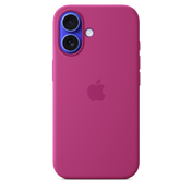 iPhone 16 Silicone Case with MagSafe - Fuchsia - iSTYLE BG