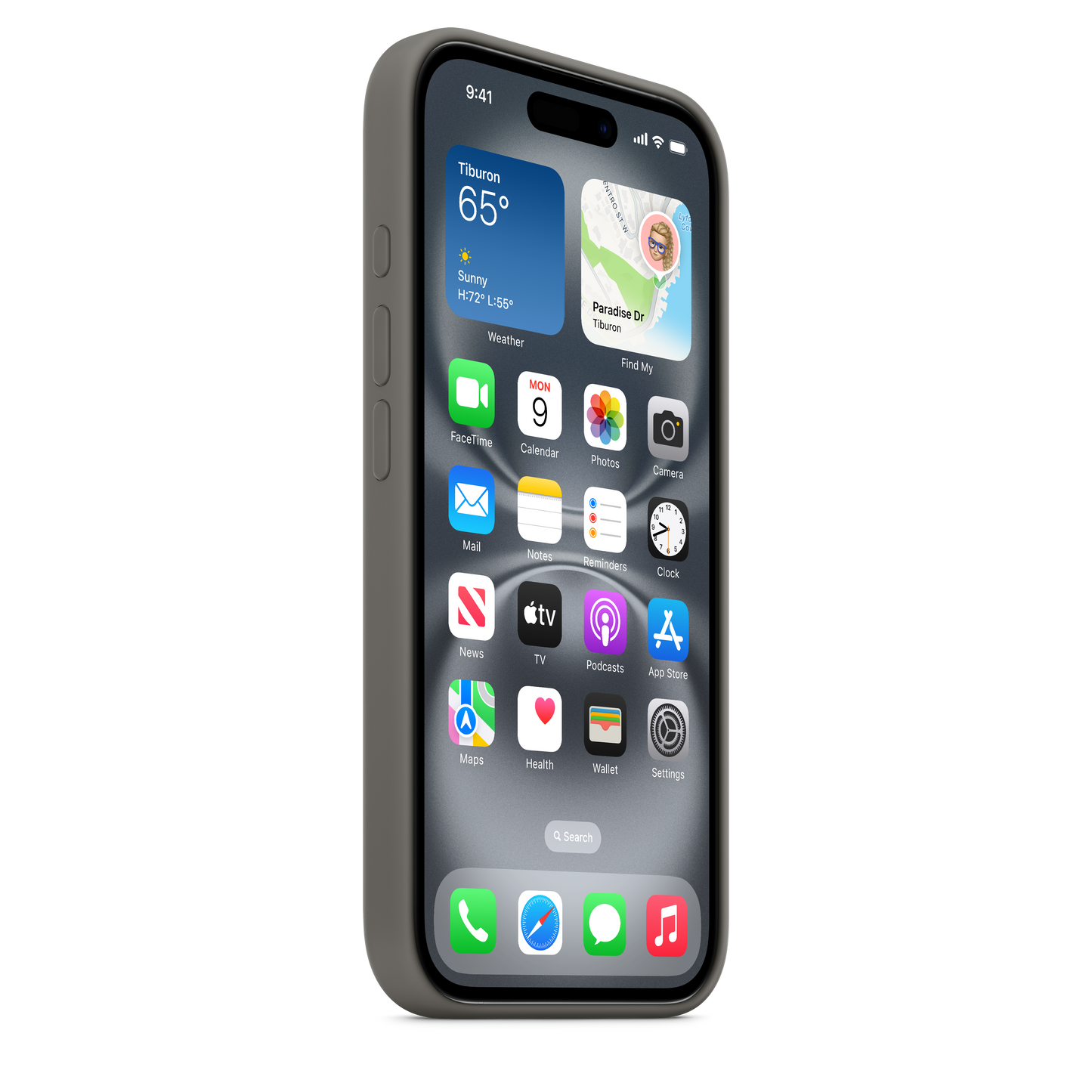 iPhone 16 Silicone Case with MagSafe - Stone Grey - iSTYLE BG