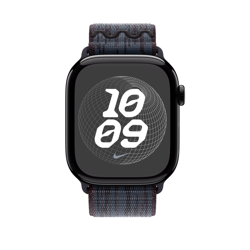 Каишка от Apple - 46 мм Black/Blue Nike Sport Loop - iSTYLE BG