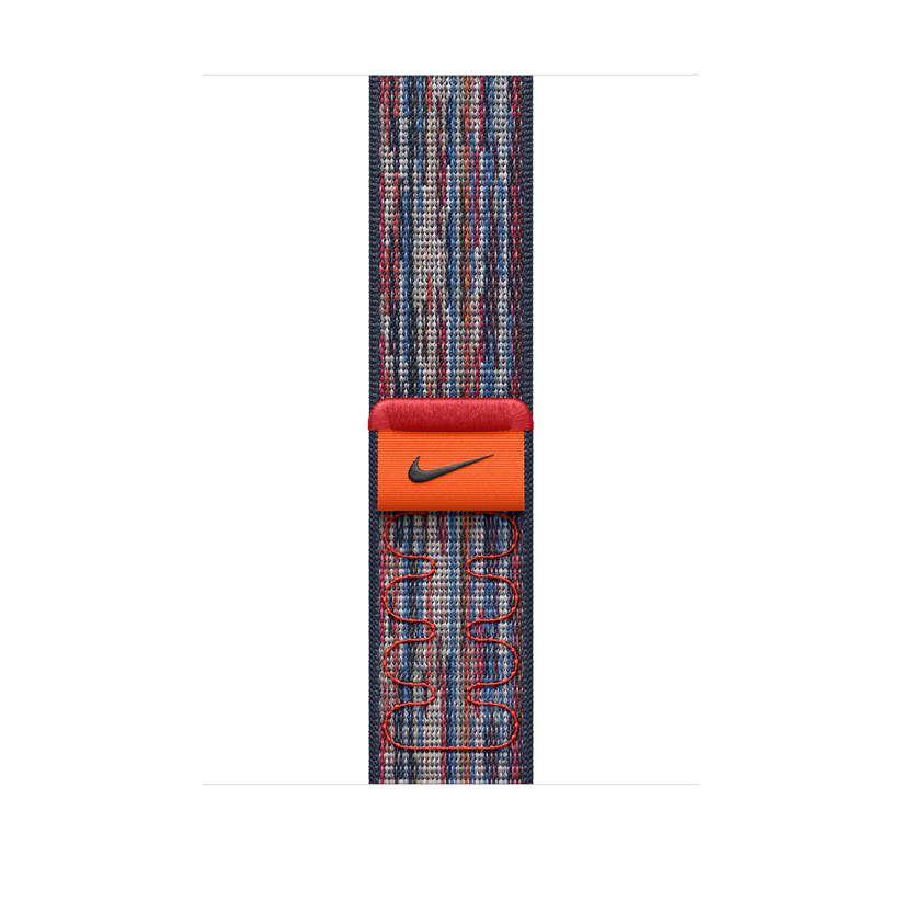 Каишка от Apple - 46 мм Blue/Red Nike Sport Loop - iSTYLE BG