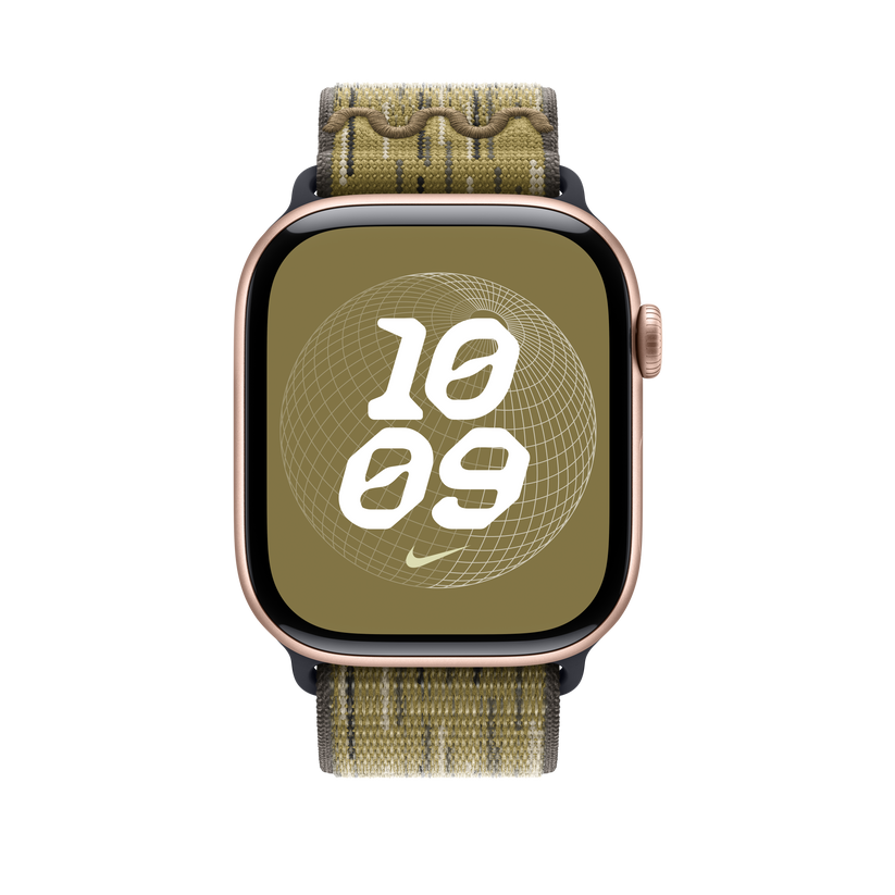 Каишка от Apple - 46 мм Green/Grey Nike Sport Loop - iSTYLE BG