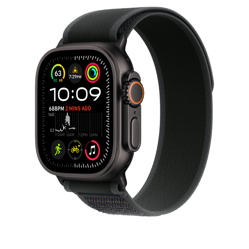 Каишка от Apple - 49 мм Black Trail Loop - S/M - Black Titanium Finish - iSTYLE BG