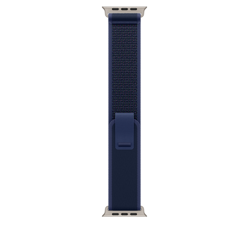 Каишка от Apple - 49 мм Blue Trail Loop - M/L - Natural Titanium Finish - iSTYLE BG