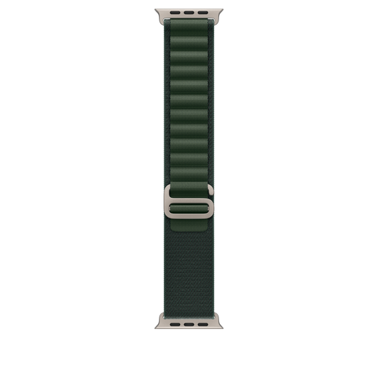 49mm Dark Green Alpine Loop - Large - Natural Titanium Finish - iSTYLE BG