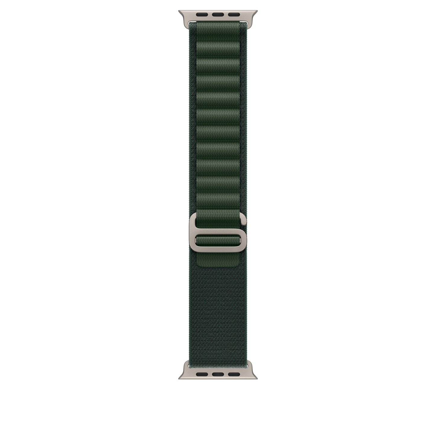 Каишка от Apple - 49 мм Dark Green Alpine Loop - Medium - Natural Titanium Finish - iSTYLE BG