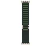 Каишка от Apple - 49 мм Dark Green Alpine Loop - Medium - Natural Titanium Finish - iSTYLE BG