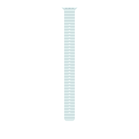 49mm Ice Blue Ocean Band Extension - Natural Titanium Finish - iSTYLE BG