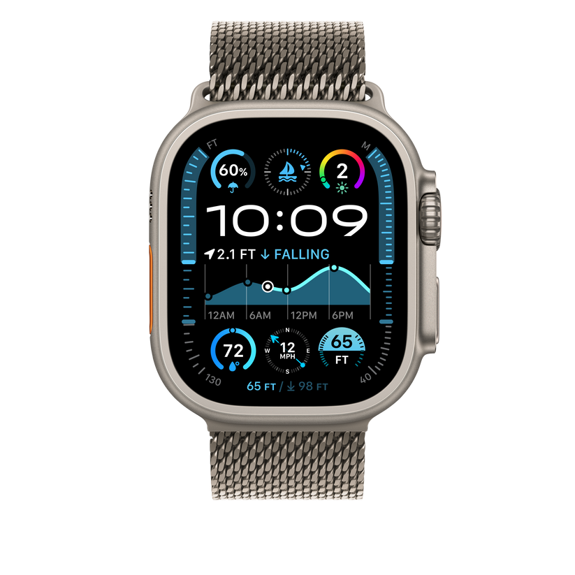 Каишка от Apple - 49 мм Natural Titanium Milanese Loop - Large - iSTYLE BG