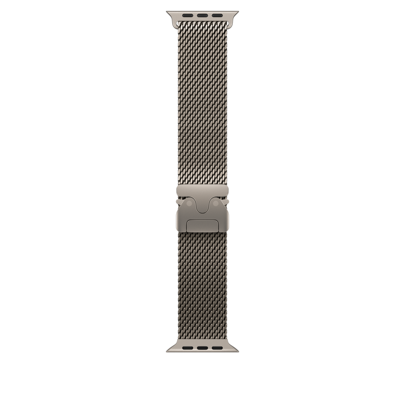 Каишка от Apple - 49 мм Natural Titanium Milanese Loop - Small - iSTYLE BG