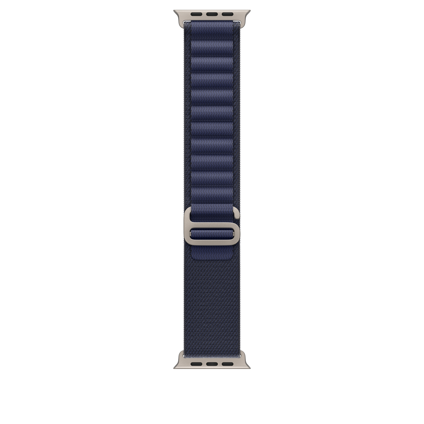 49mm Navy Alpine Loop - Large - Natural Titanium Finish - iSTYLE BG