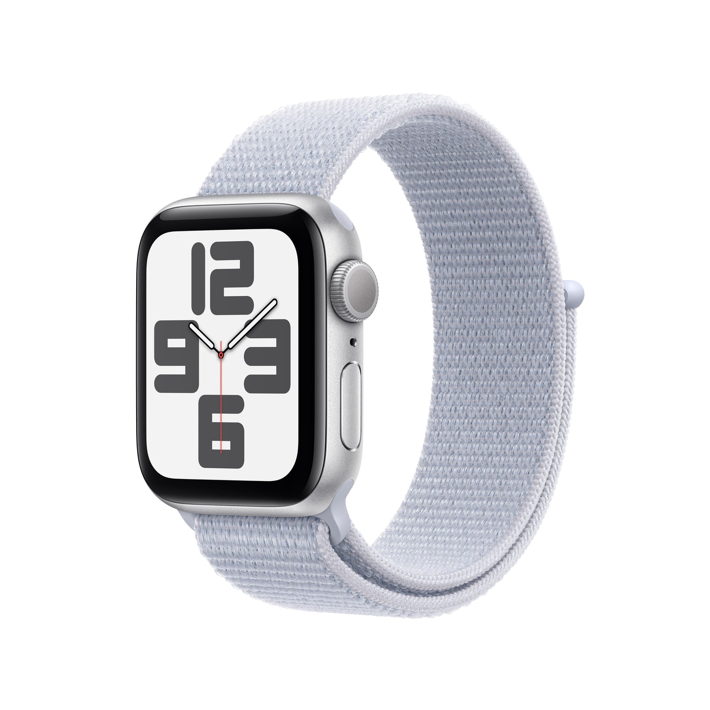 Apple Watch SE GPS 40mm Silver Aluminium Case with Blue Cloud Sport Loop - One Size - iSTYLE BG
