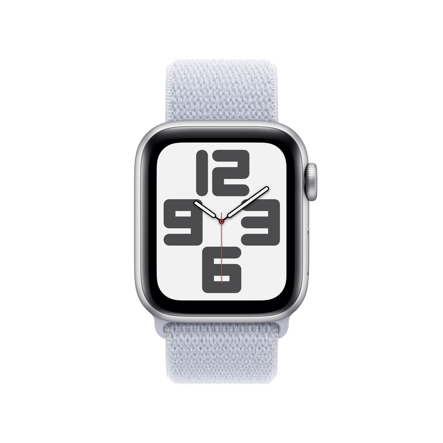 Apple Watch SE GPS 40mm Silver Aluminium Case with Blue Cloud Sport Loop - One Size - iSTYLE BG