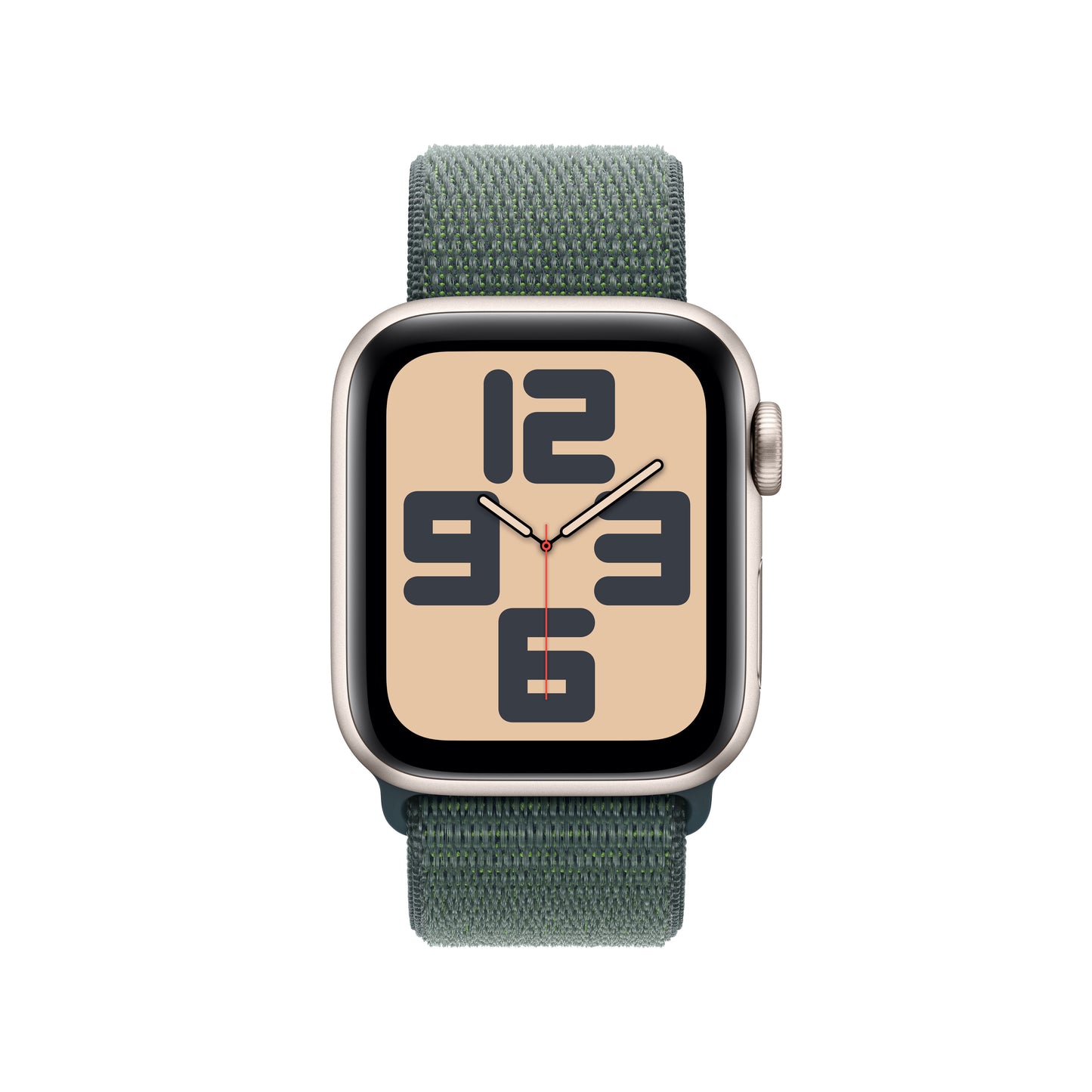 Apple Watch SE GPS 40mm Starlight Aluminium Case with Lake Green Sport Loop - iSTYLE BG