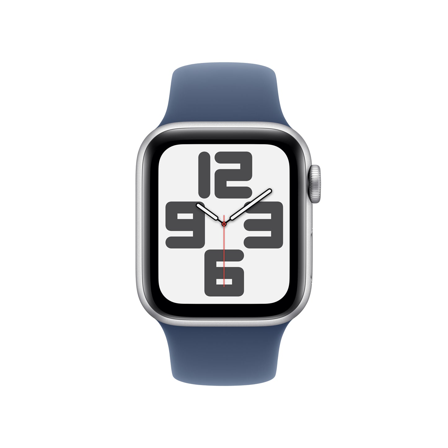 Apple Watch SE GPS + Cellular 40mm Silver Aluminium Case with Denim Sport Band - S/M - iSTYLE BG