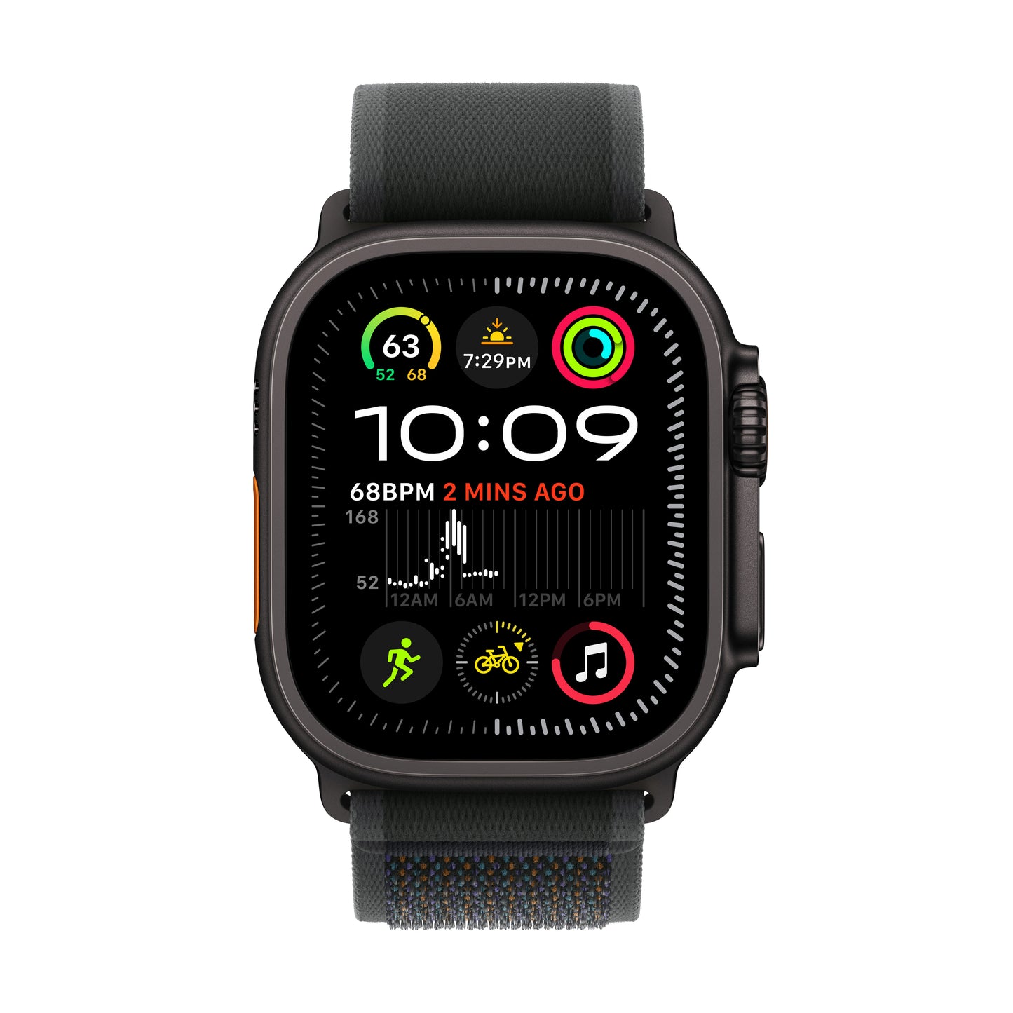 Apple Watch Ultra 2 GPS + Cellular 49mm Black Titanium Case with Black Trail Loop - S/M - iSTYLE BG