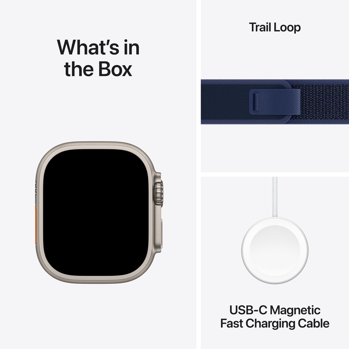 Apple Watch Ultra 2 GPS + Cellular 49mm Natural Titanium Case with Blue Trail Loop - S/M - iSTYLE BG