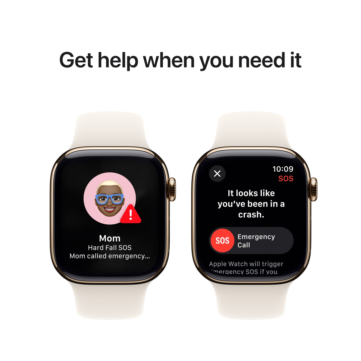 Apple Watch Series 10 GPS + Cellular 42mm Gold Titanium Case with Starlight Sport Band - M/L - iSTYLE BG