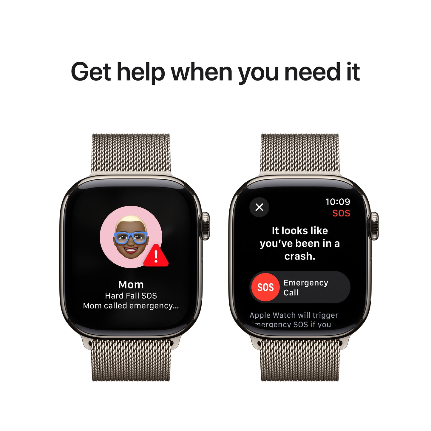 Apple Watch Series 10 GPS + Cellular 42mm Natural Titanium Case with Natural Milanese Loop - iSTYLE BG