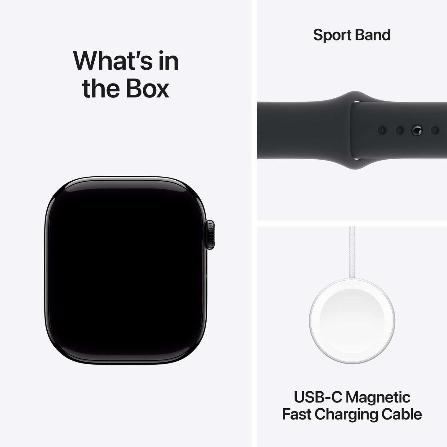 Apple Watch Series 10 GPS + Cellular 46mm Jet Black Aluminium Case with Black Sport Band - S/M - iSTYLE BG