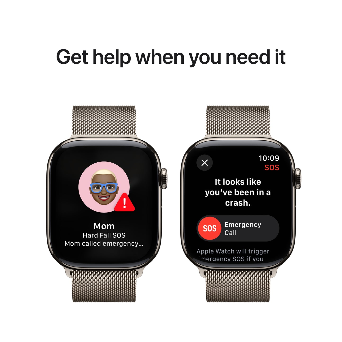 Apple Watch Series 10 GPS + Cellular 46mm Natural Titanium Case with Natural Milanese Loop - S/M - iSTYLE BG