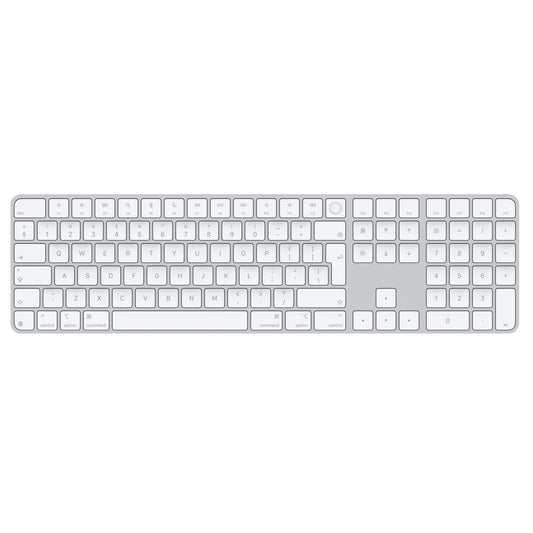 Magic Keyboard with Touch ID for Mac models with Apple silicon - International English - White Keys - iSTYLE BG