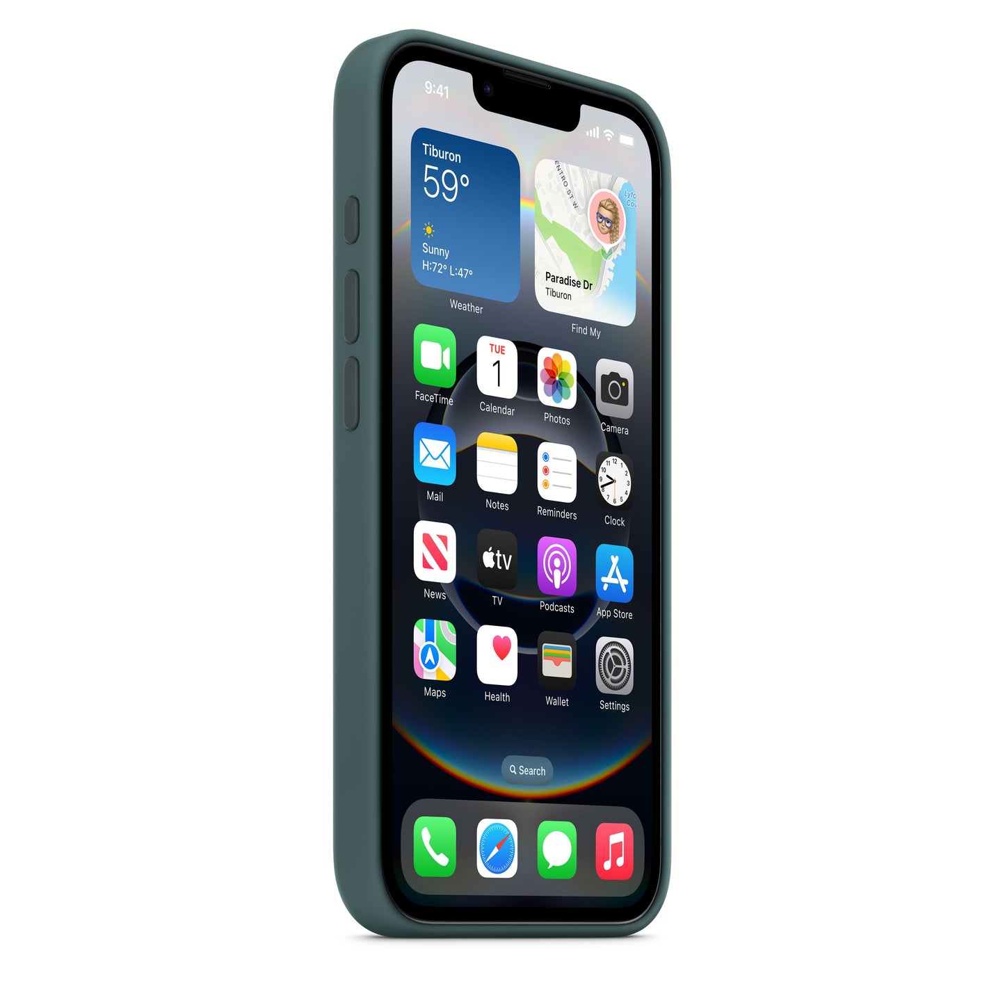 iPhone 16e Silicone Case – Lake Green - iSTYLE BG
