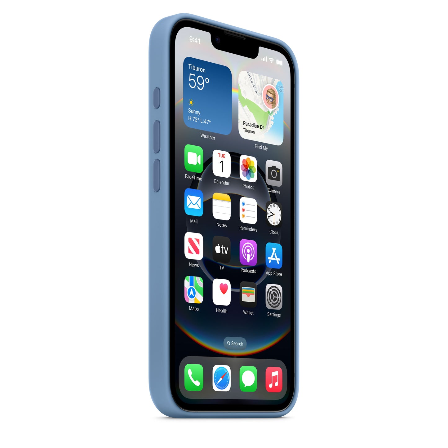 iPhone 16e Silicone Case – Winter Blue - iSTYLE BG