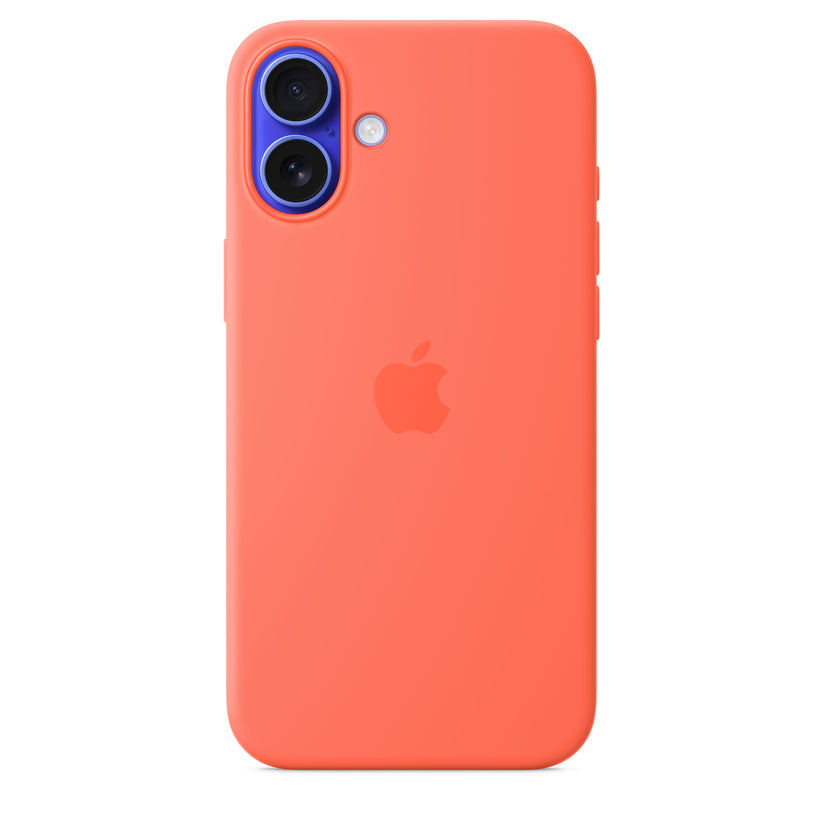 iPhone 16 Plus Silicone Case with MagSafe – Tangerine - iSTYLE BG