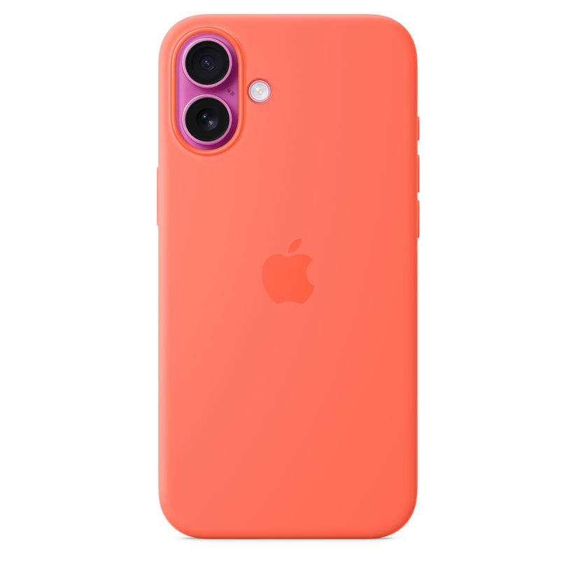 iPhone 16 Plus Silicone Case with MagSafe – Tangerine - iSTYLE BG