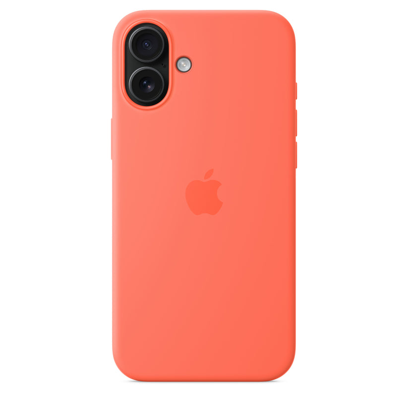 iPhone 16 Plus Silicone Case with MagSafe – Tangerine - iSTYLE BG