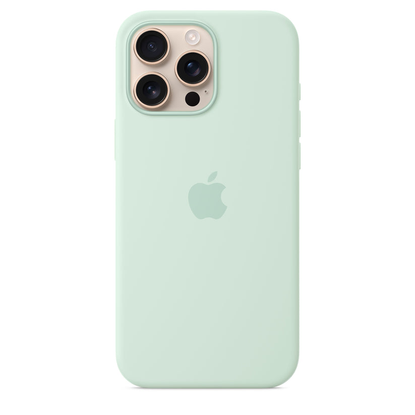 iPhone 16 Pro Max Silicone Case with MagSafe – Aquamarine - iSTYLE BG