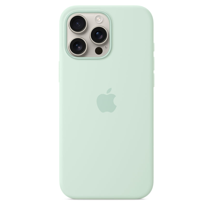 iPhone 16 Pro Max Silicone Case with MagSafe – Aquamarine - iSTYLE BG