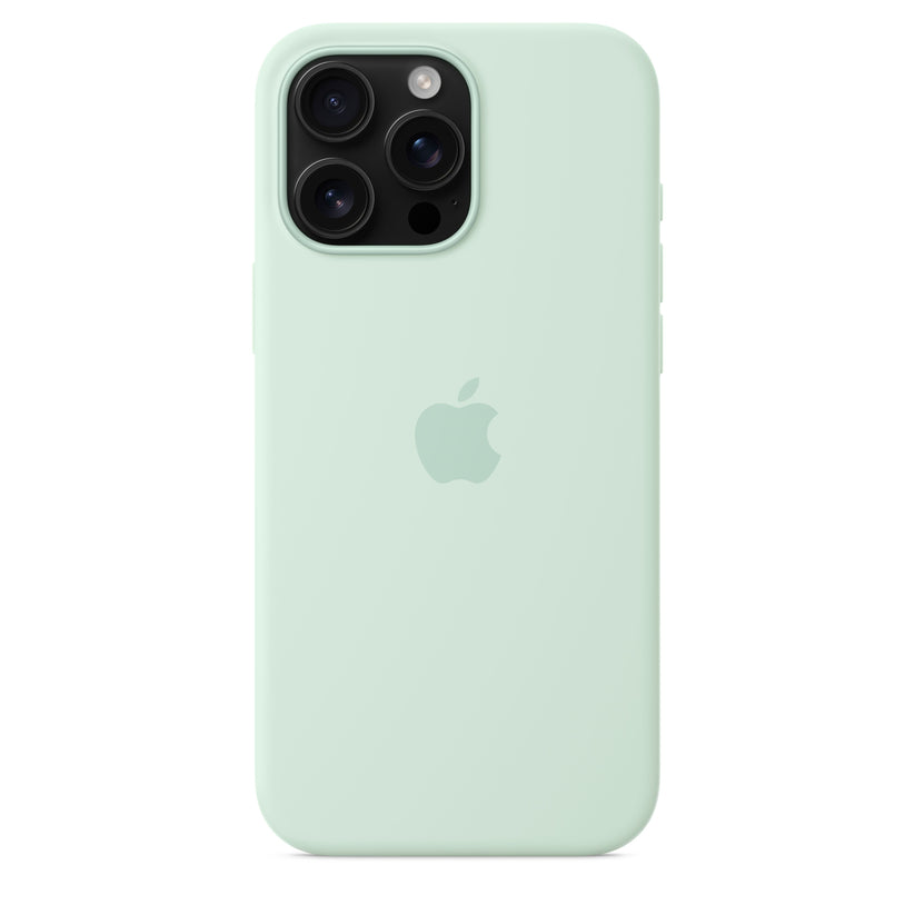 iPhone 16 Pro Max Silicone Case with MagSafe – Aquamarine - iSTYLE BG