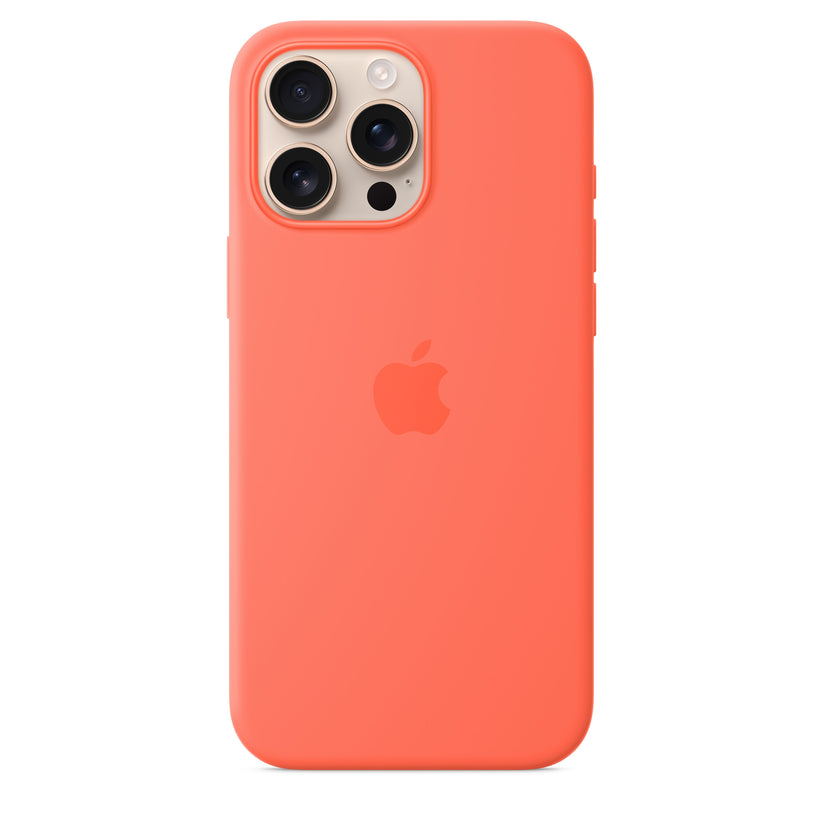 iPhone 16 Pro Max Silicone Case with MagSafe – Tangerine - iSTYLE BG