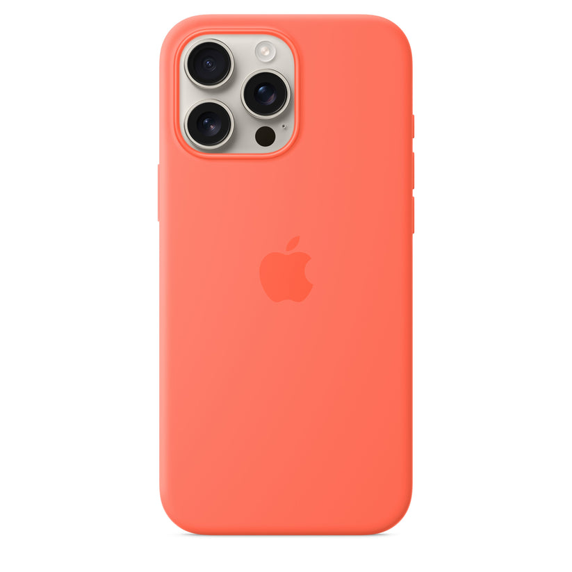 iPhone 16 Pro Max Silicone Case with MagSafe – Tangerine - iSTYLE BG