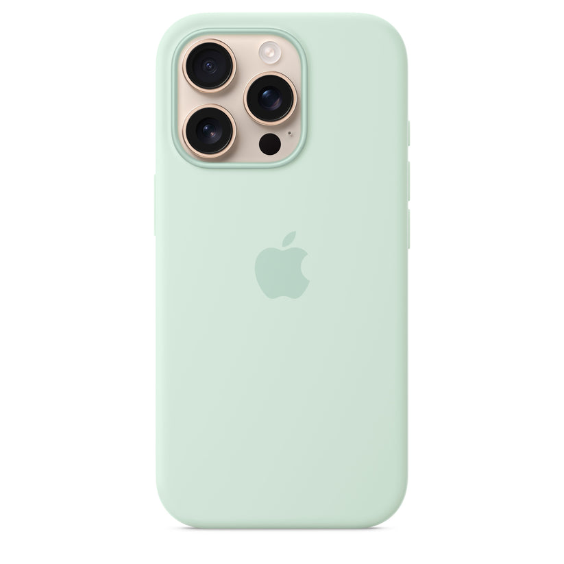 iPhone 16 Pro Silicone Case with MagSafe - Aquamarine - iSTYLE BG