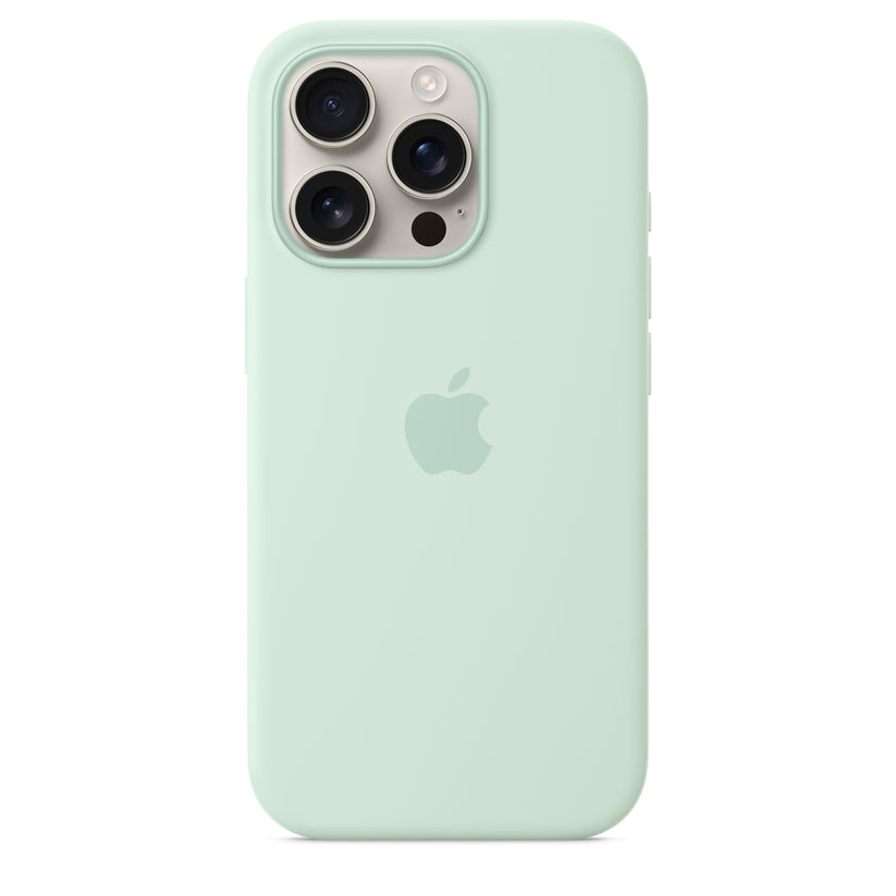 iPhone 16 Pro Silicone Case with MagSafe - Aquamarine - iSTYLE BG