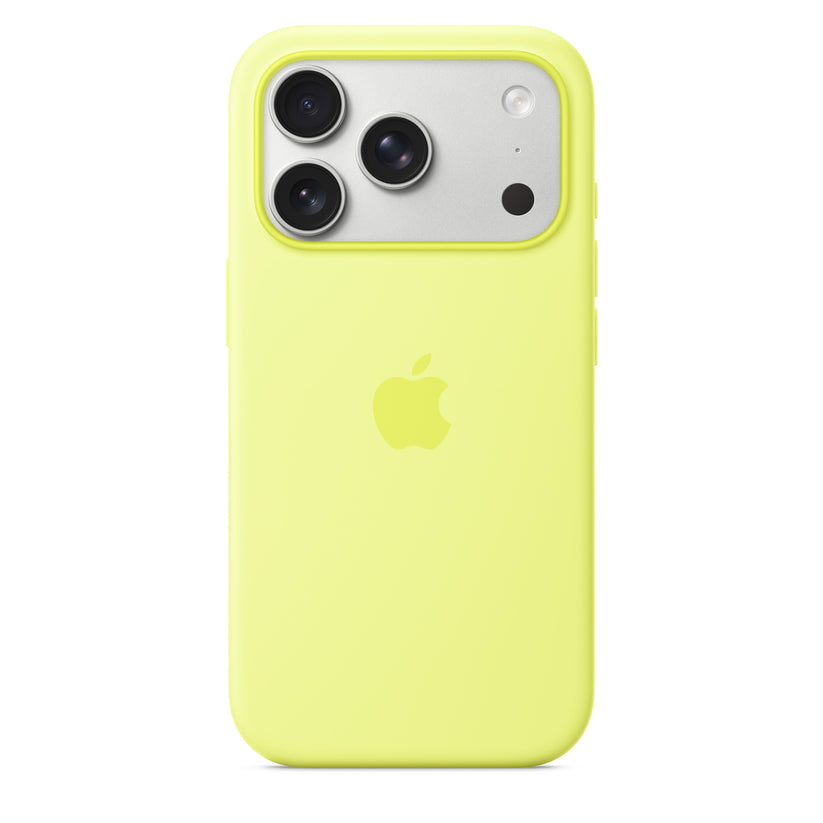 iPhone 17 Pro Silicone Case with MagSafe – Neon Yellow - iSTYLE BG