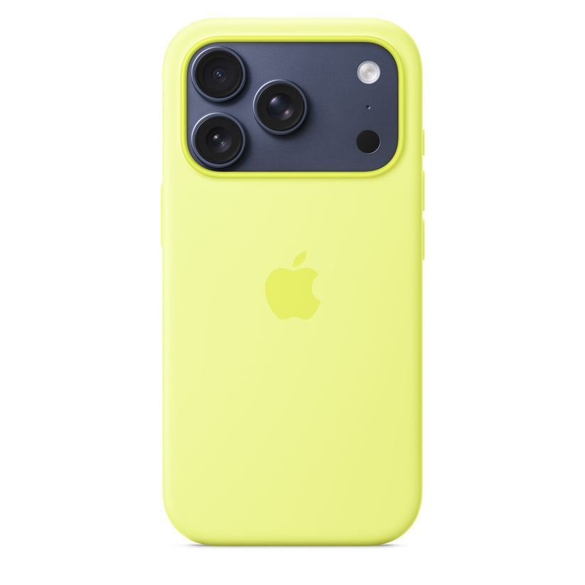 iPhone 17 Pro Silicone Case with MagSafe – Neon Yellow - iSTYLE BG