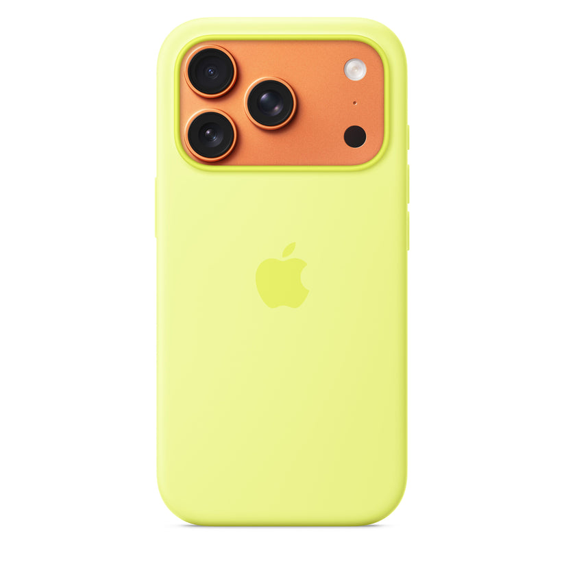 iPhone 17 Pro Silicone Case with MagSafe – Neon Yellow - iSTYLE BG
